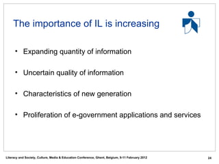 Information Literacy as a Transversal Competency