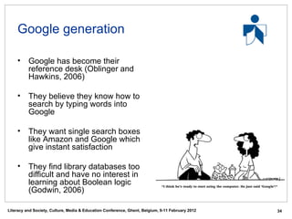 Information Literacy as a Transversal Competency