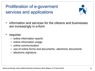 Information Literacy as a Transversal Competency