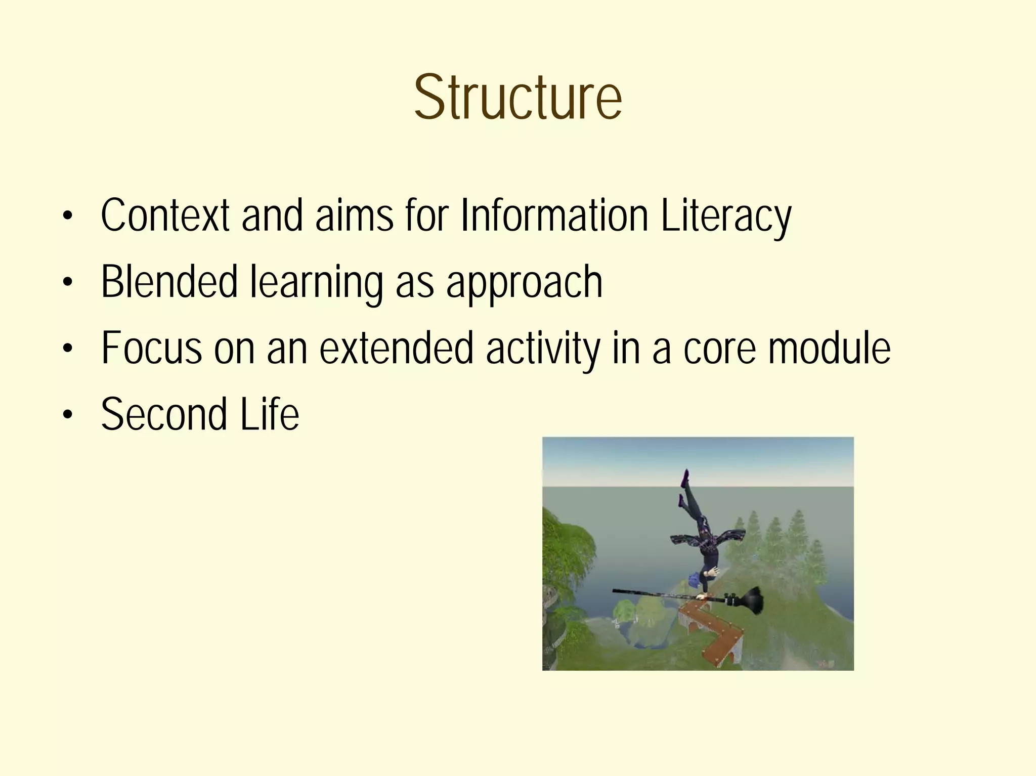 Information Literacy for Masters students