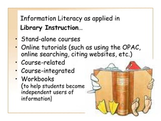 Information Literacy: Implications for Library Practice