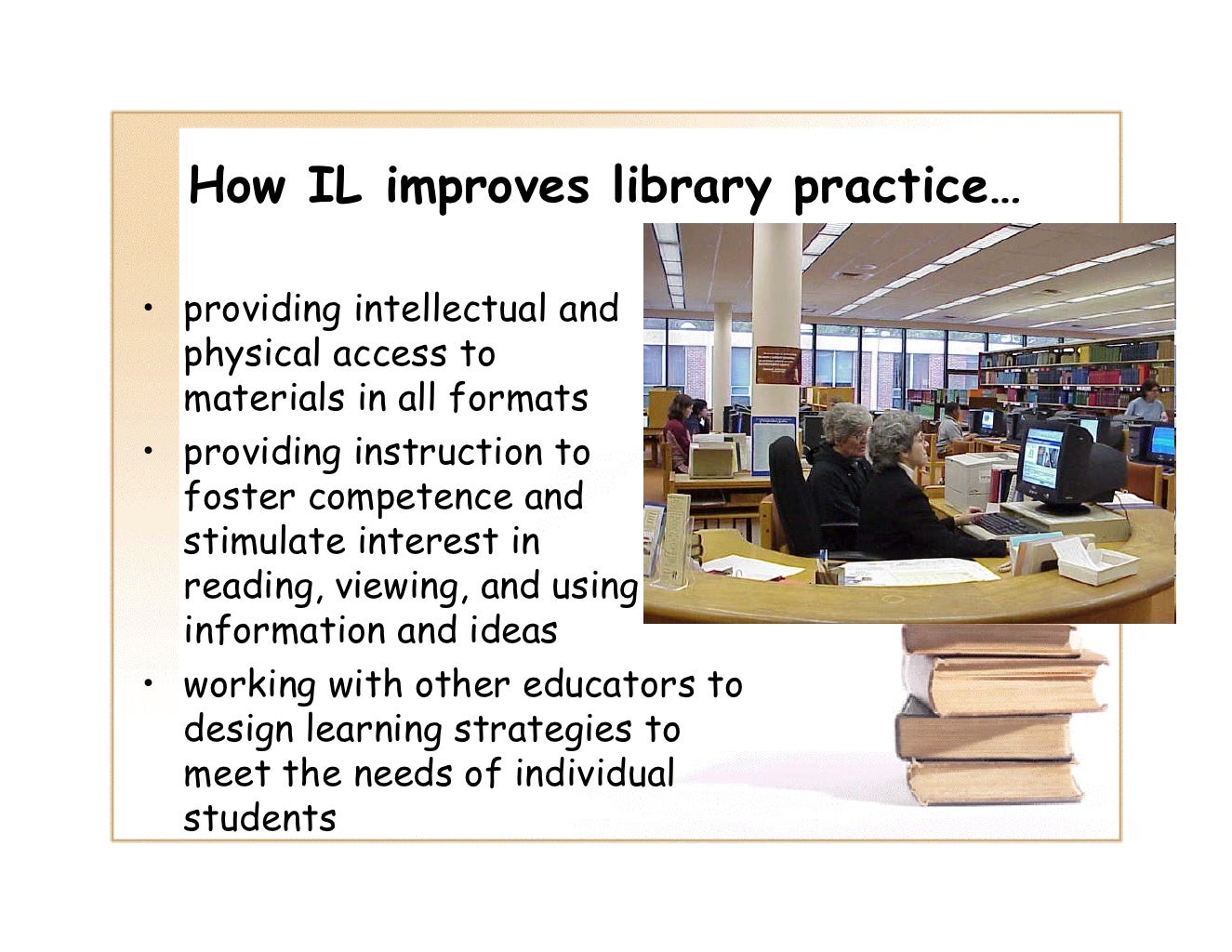 Information Literacy Implications for Library Practice