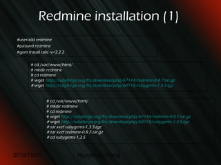 Basic Redmine Features and Administration 