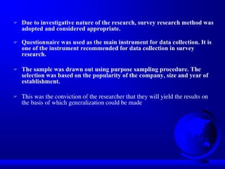 Information Needs of Company Employees in Nigeria