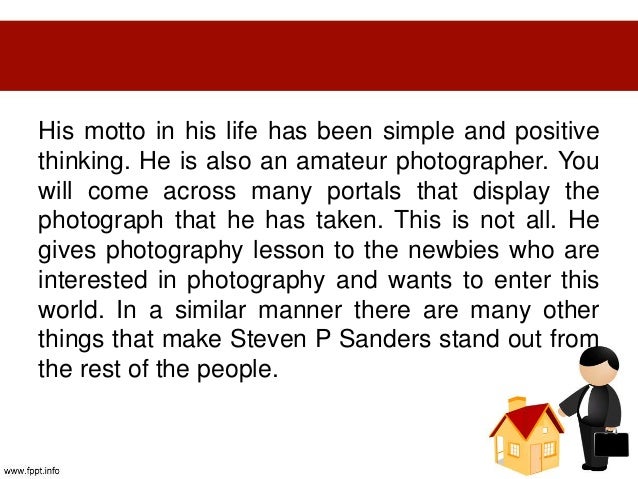 Information on steven paul sanders - 웹