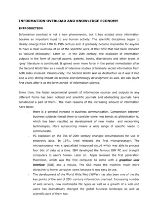 Information Overload