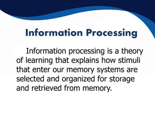 Information processing theories | PPTX