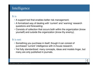 Information Security Intelligence