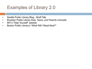 Information Seeking & Reference Services