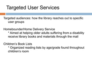 Information Seeking & Reference Services