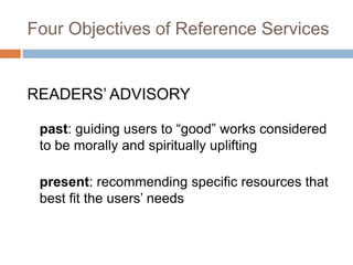 Information Seeking & Reference Services