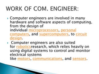Information about computer engineering | PPTX
