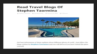 Information about stephen taormina