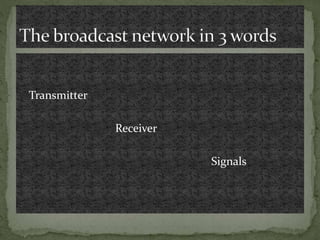 Transmitter
Receiver
Signals
 