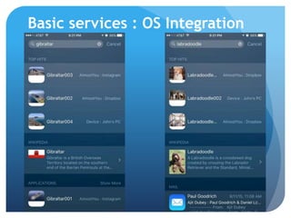 Basic Search : OS Integration
 