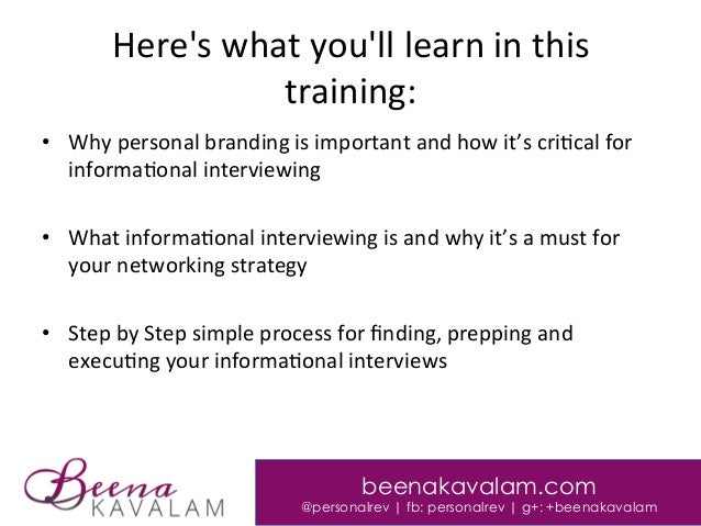 informational interviewing