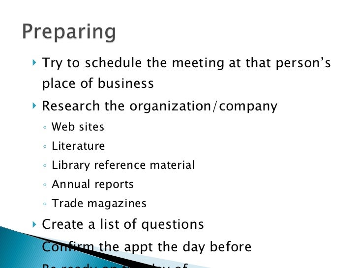 informational interviewing