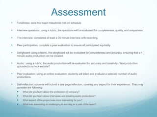 Informational interview lesson plan | PPTX