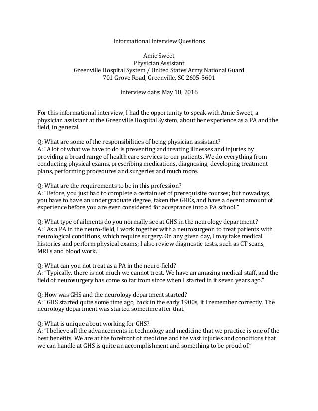 what is the goal of an informational interview