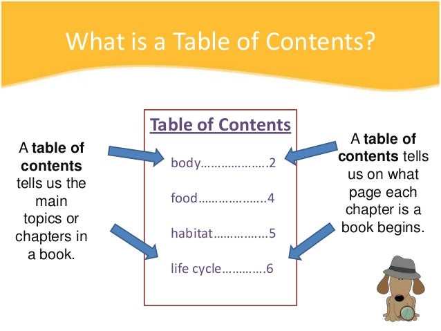 Informational text features