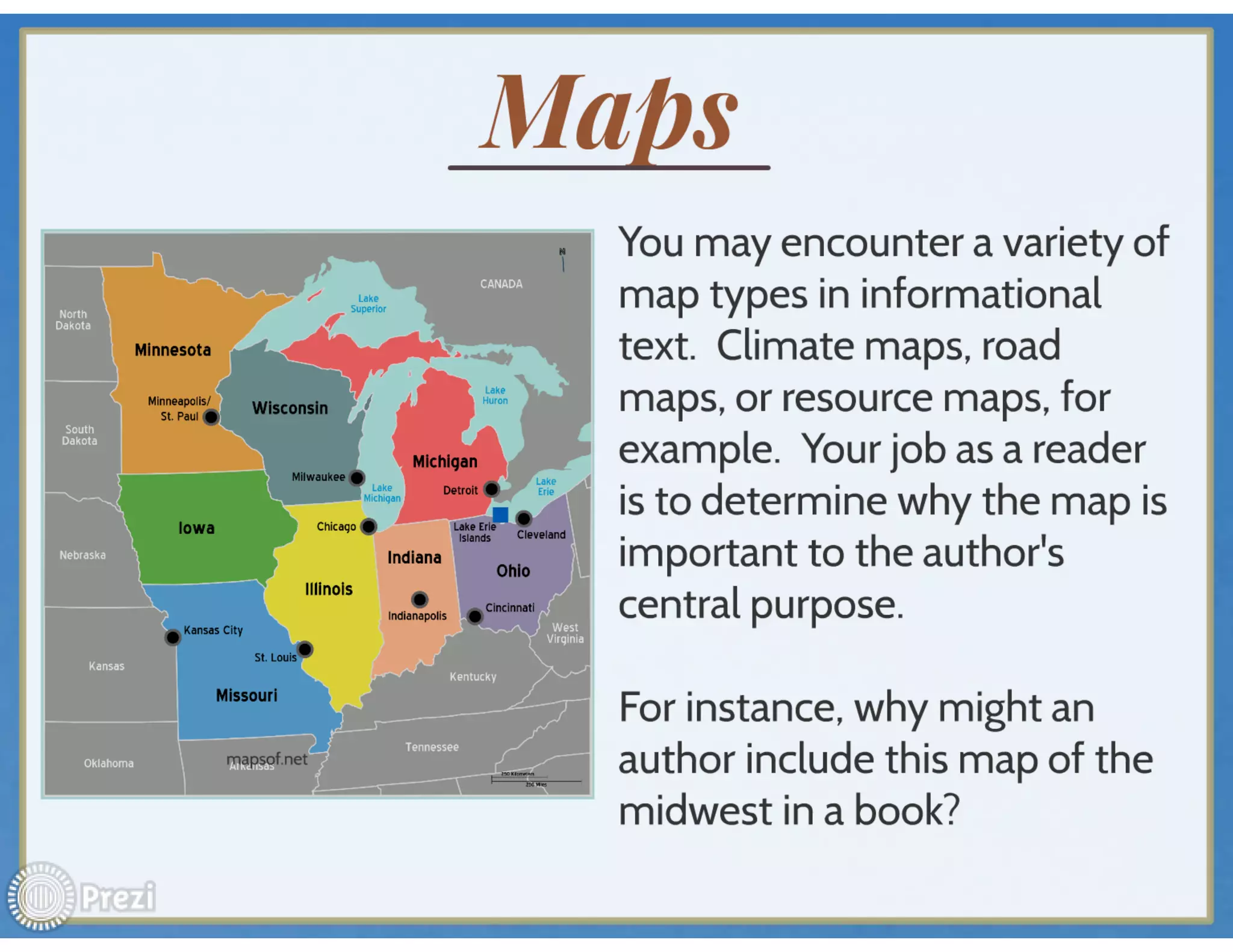 Informational text features