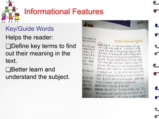 informational text features PP for middle school | PPTX