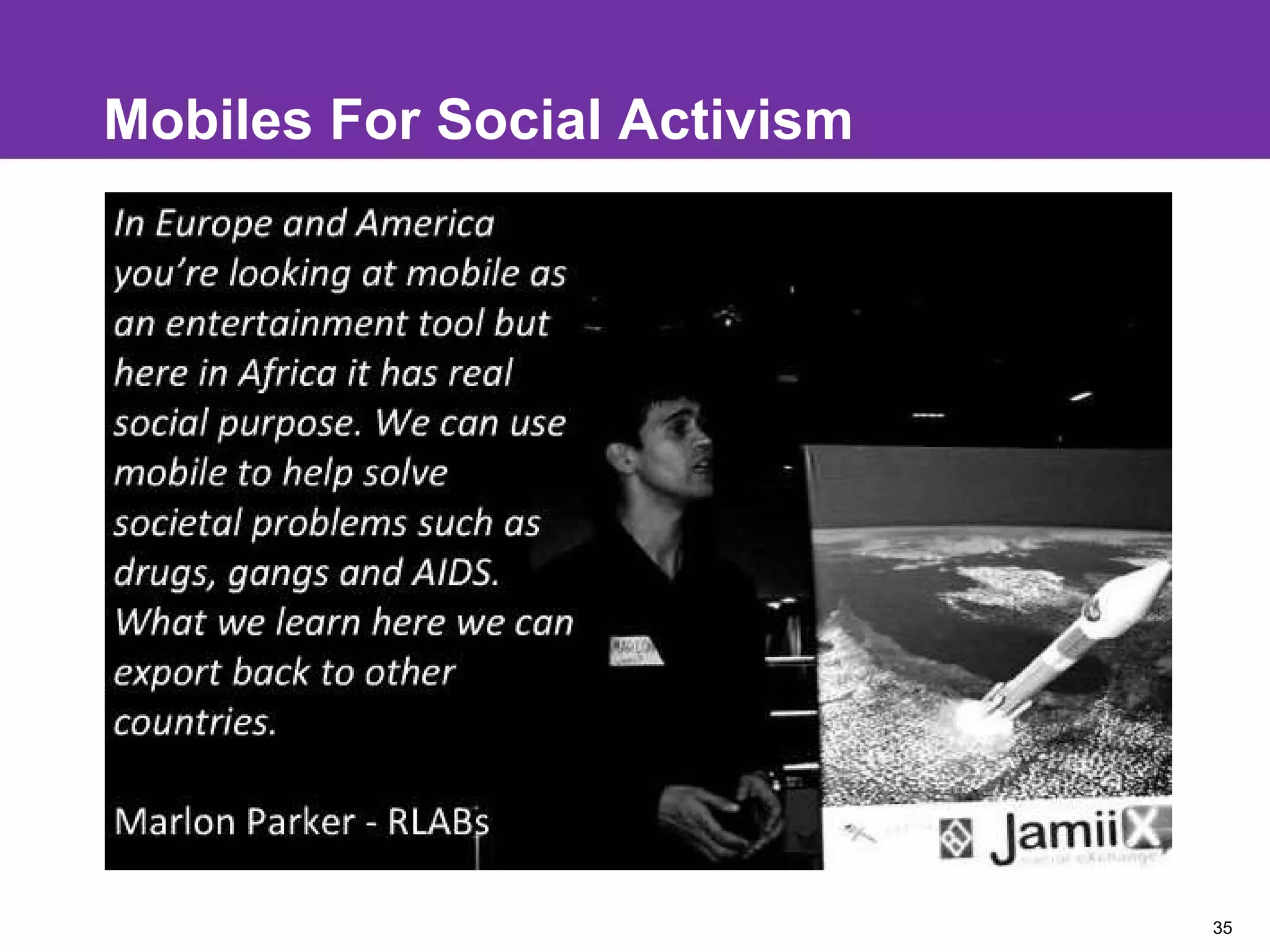 Mobiles For Social Activism 