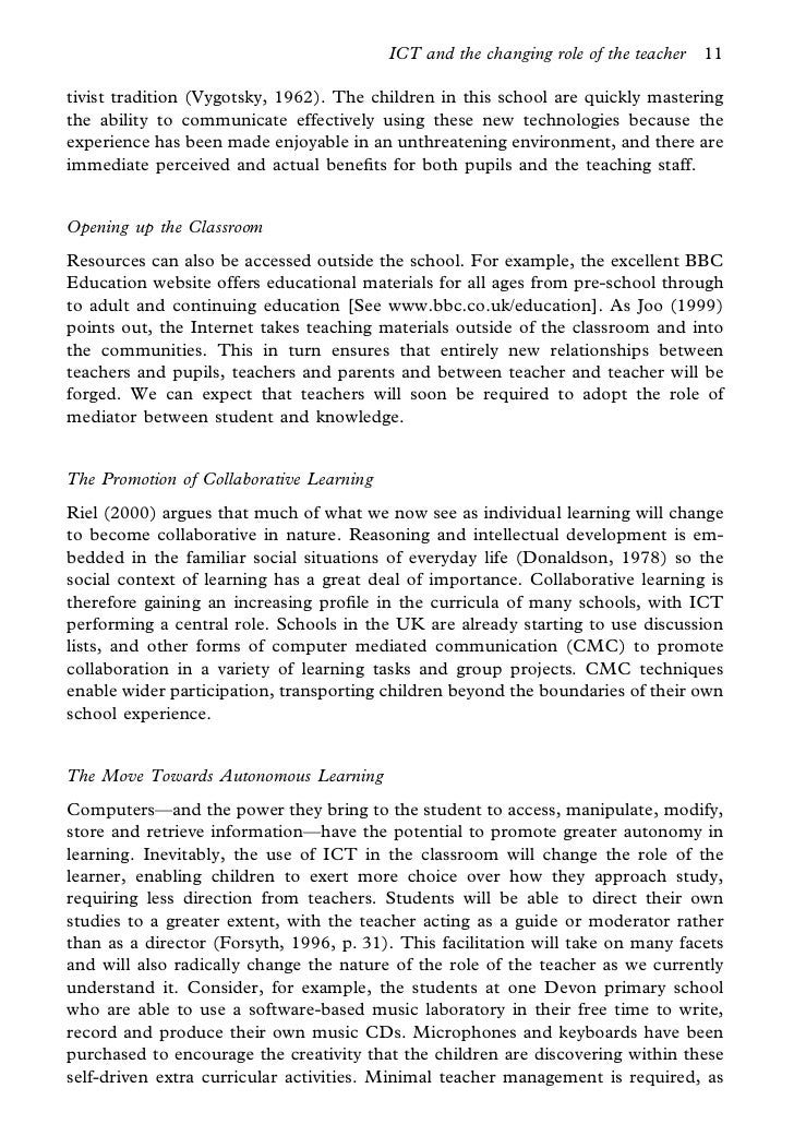 In An Essay What Is A Thesis Statement In The Best Construc Process Essay Example Paper also Political Science Essay Ict And The Changing Role Of The Teacher Examples Of Essays For High School
