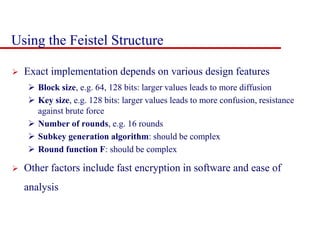 Information and data security block cipher and the data encryption ...