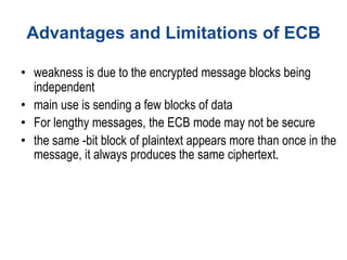Information and data security block cipher operation | PPTX