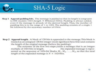 SHA-5 Logic
19
 