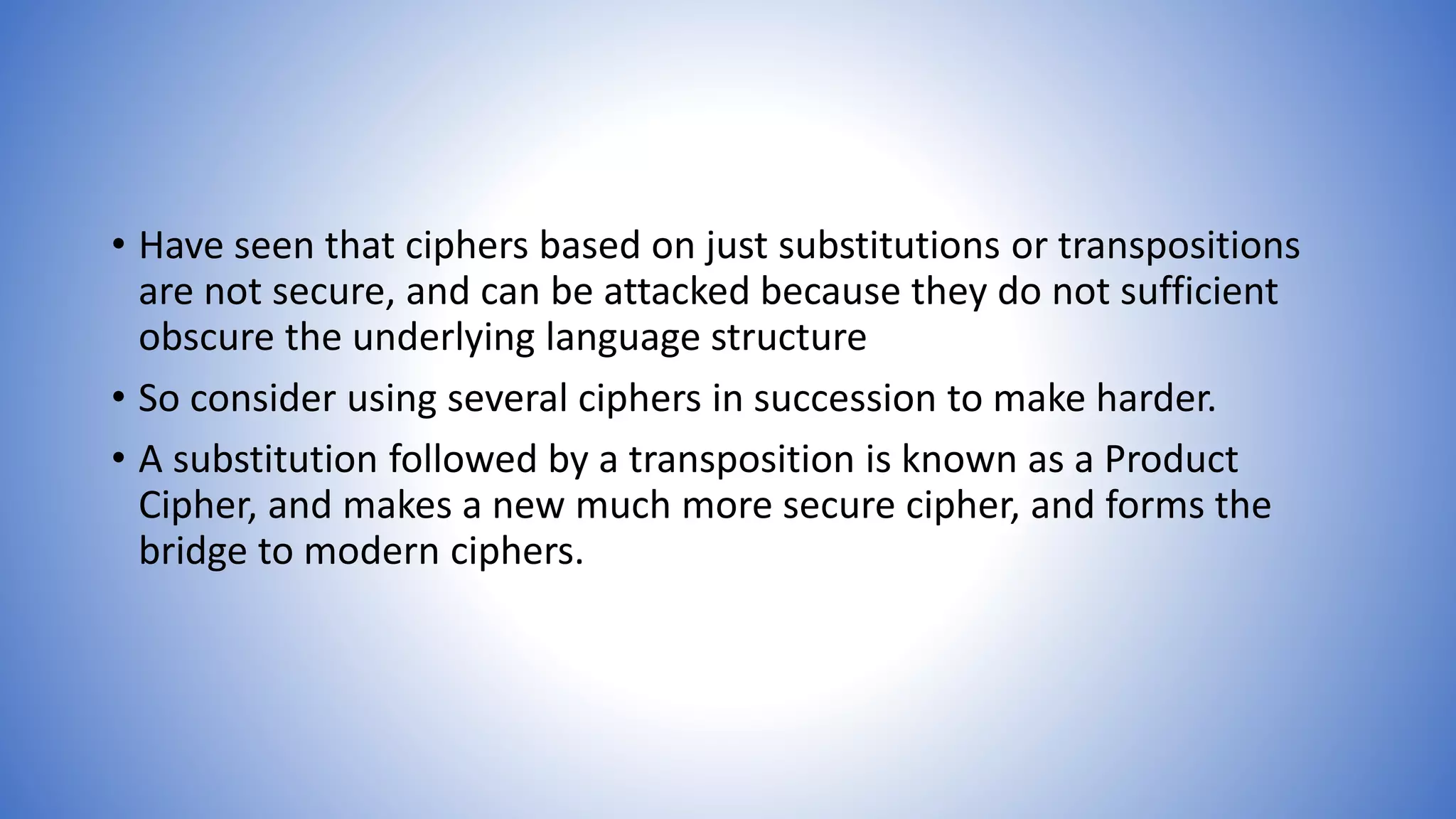 Information and network security 16 transposition ciphers | PPTX