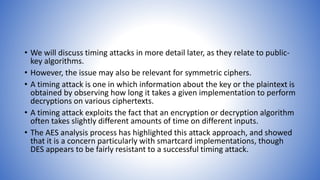 Information and network security 21 strength of des | PPTX