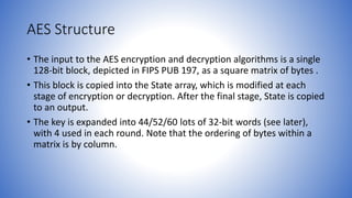 Information and network security 24 advanced encryption standard aes | PPT