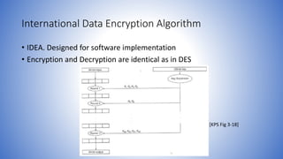 Information and network security 29 international data encryption ...