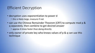 Information and network security 33 rsa algorithm