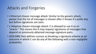 Information and network security 43 digital signatures | PPTX