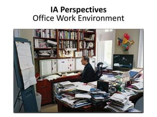 IA Perspectives
Office Work Environment
 