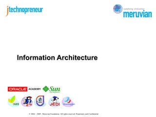 Information Architecture 