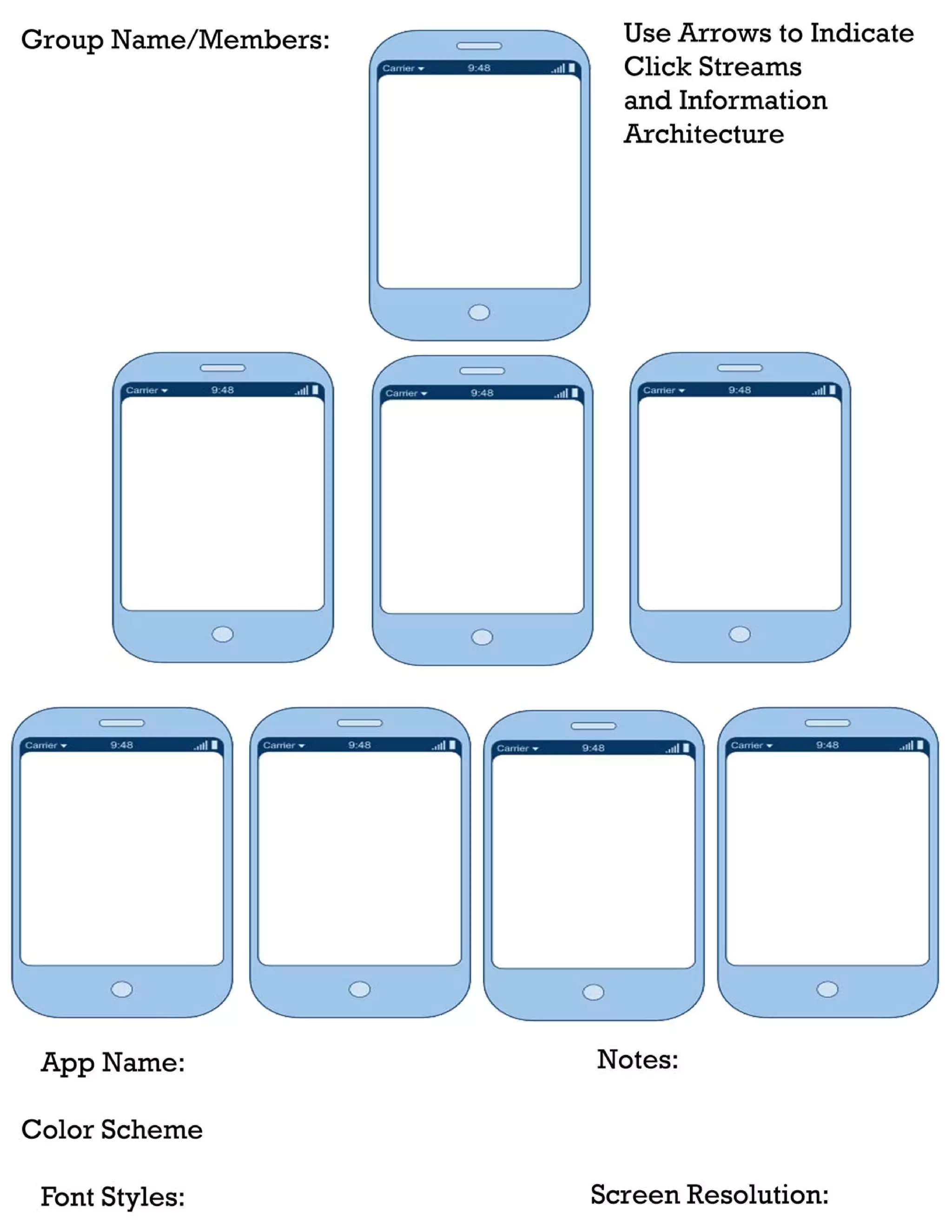 Information architecture worksheet template | PDF