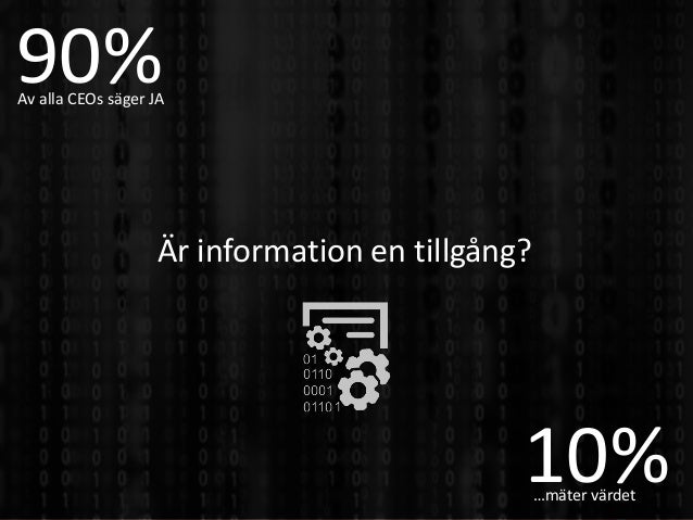 Information as an immature asset  - opening notes at data summit 2020 (in Swedish) Slide 2