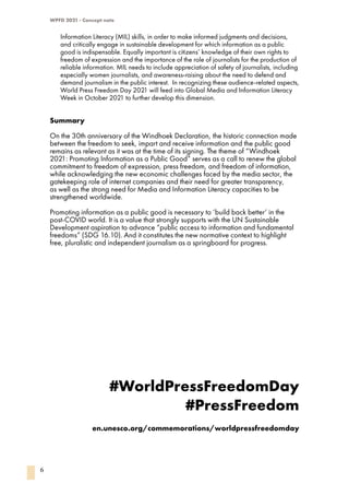 World Press Freedom Day 2021, May 03rd