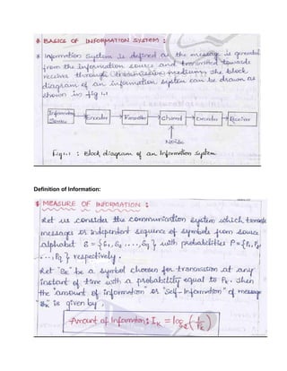 Definition of Information:
 