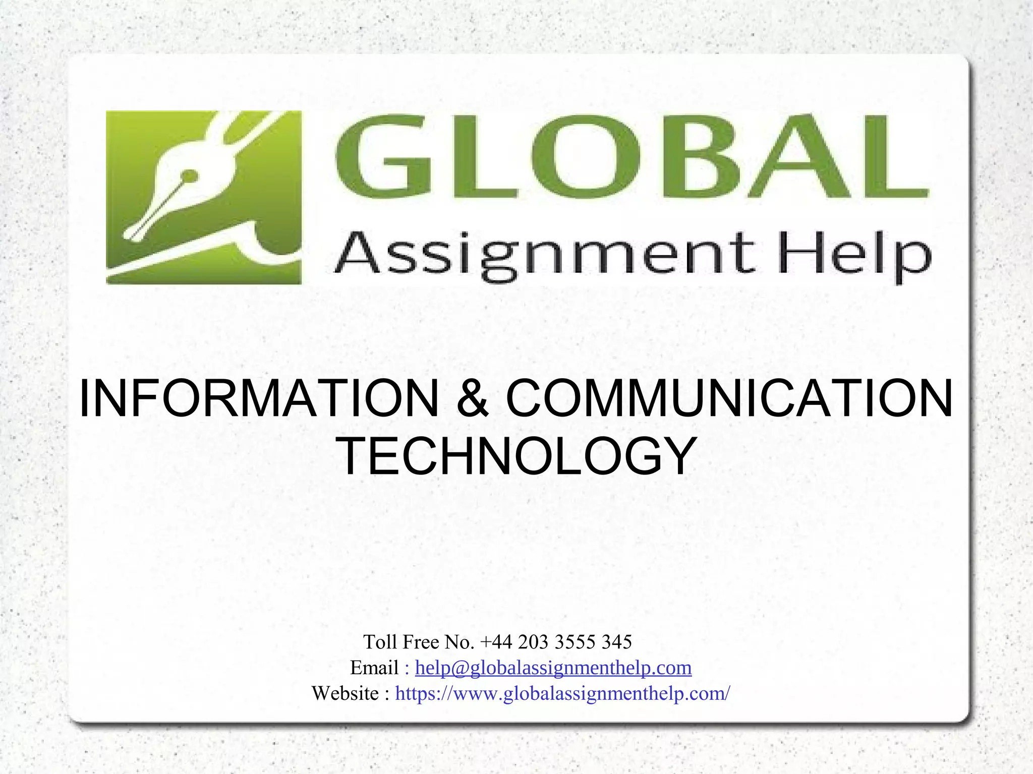 Types of Information & Communication Technology PPT