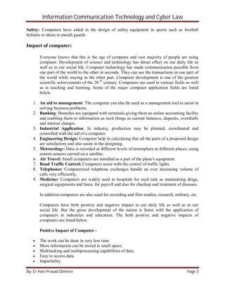 Information communication technology and cyber law | PDF
