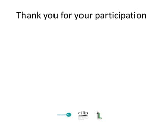 Thank you for your participation
 