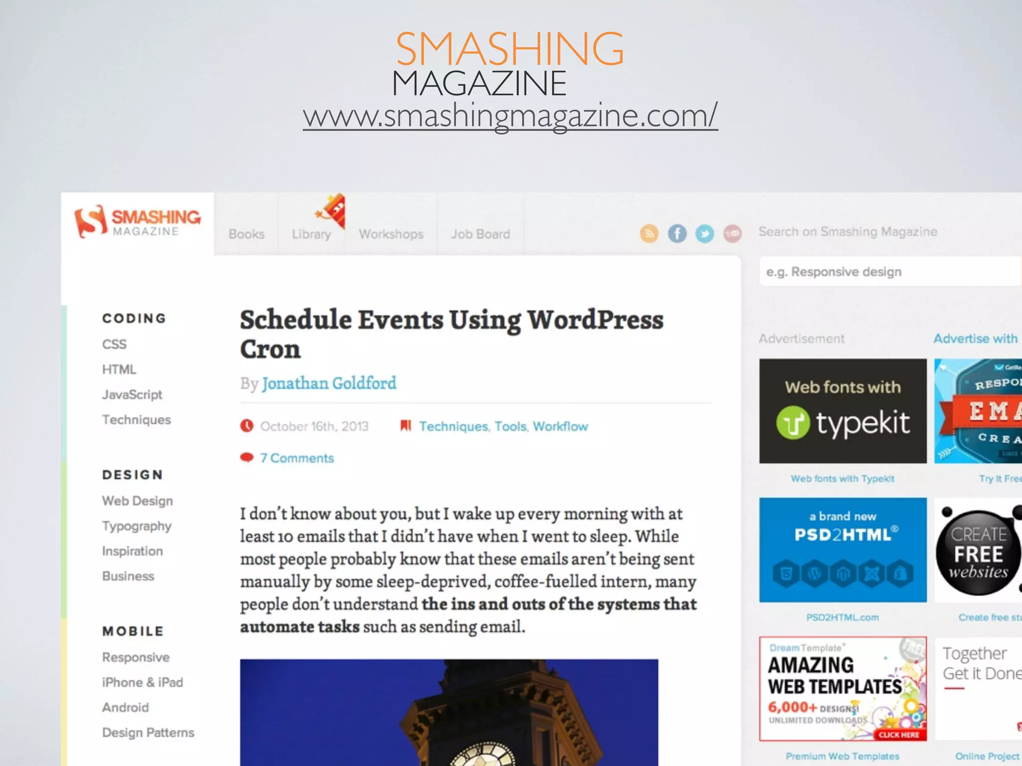 SMASHING

MAGAZINE
www.smashingmagazine.com/

 