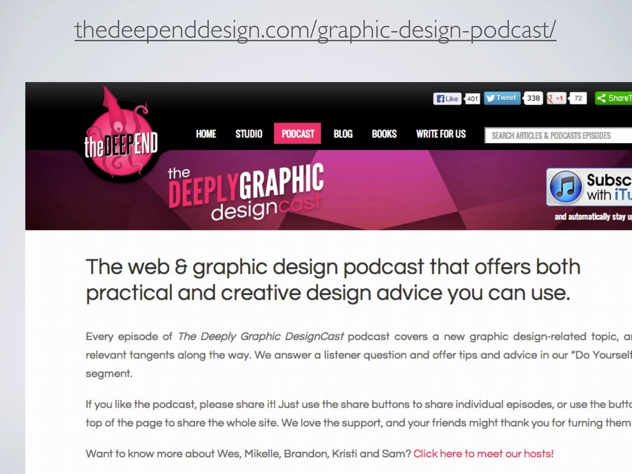 thedeependdesign.com/graphic-design-podcast/

 