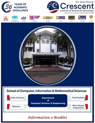Information e-Booklet
Department
of
Computer Science & Engineering
 