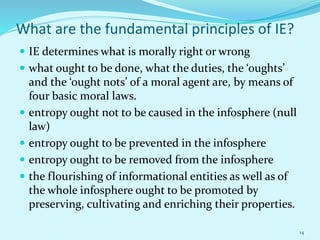 Basic Ie Principles Information ethics | PPTX